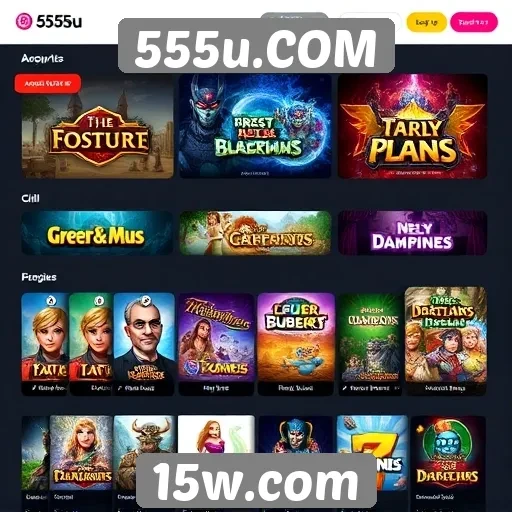 Evolução da oferta de jogos em 555u.COM